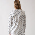 Eloise Organic Cotton Knit PJ Shirt | Floral-4