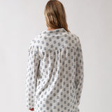 Eloise Organic Cotton Knit PJ Shirt | Floral-4
