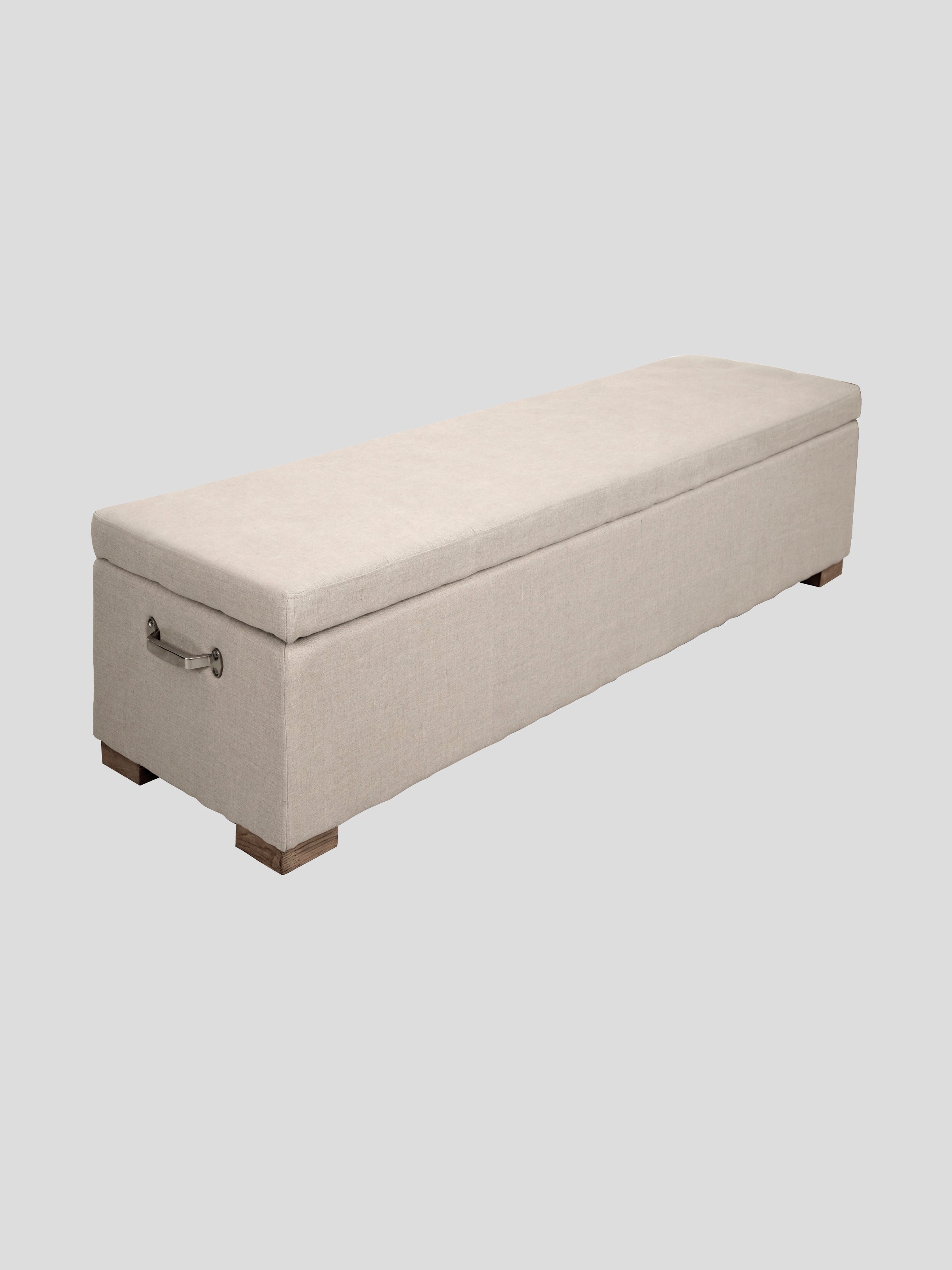 Estate Linen Blanket Box | Natural-1