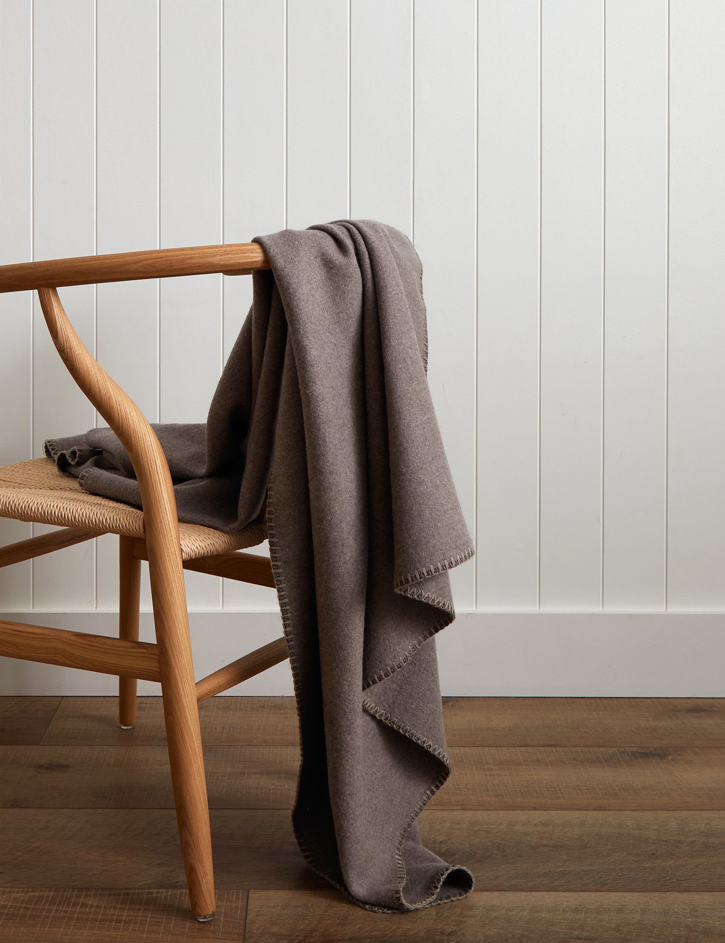 Featherston Cotton Cashmere Throw | Fawn-1