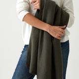 Featherston Cotton Cashmere Throw | Moss-2