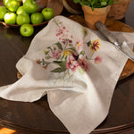 Flower Vase Linen Tea Towel | Multi-3