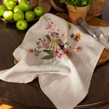 Flower Vase Linen Tea Towel | Multi-3