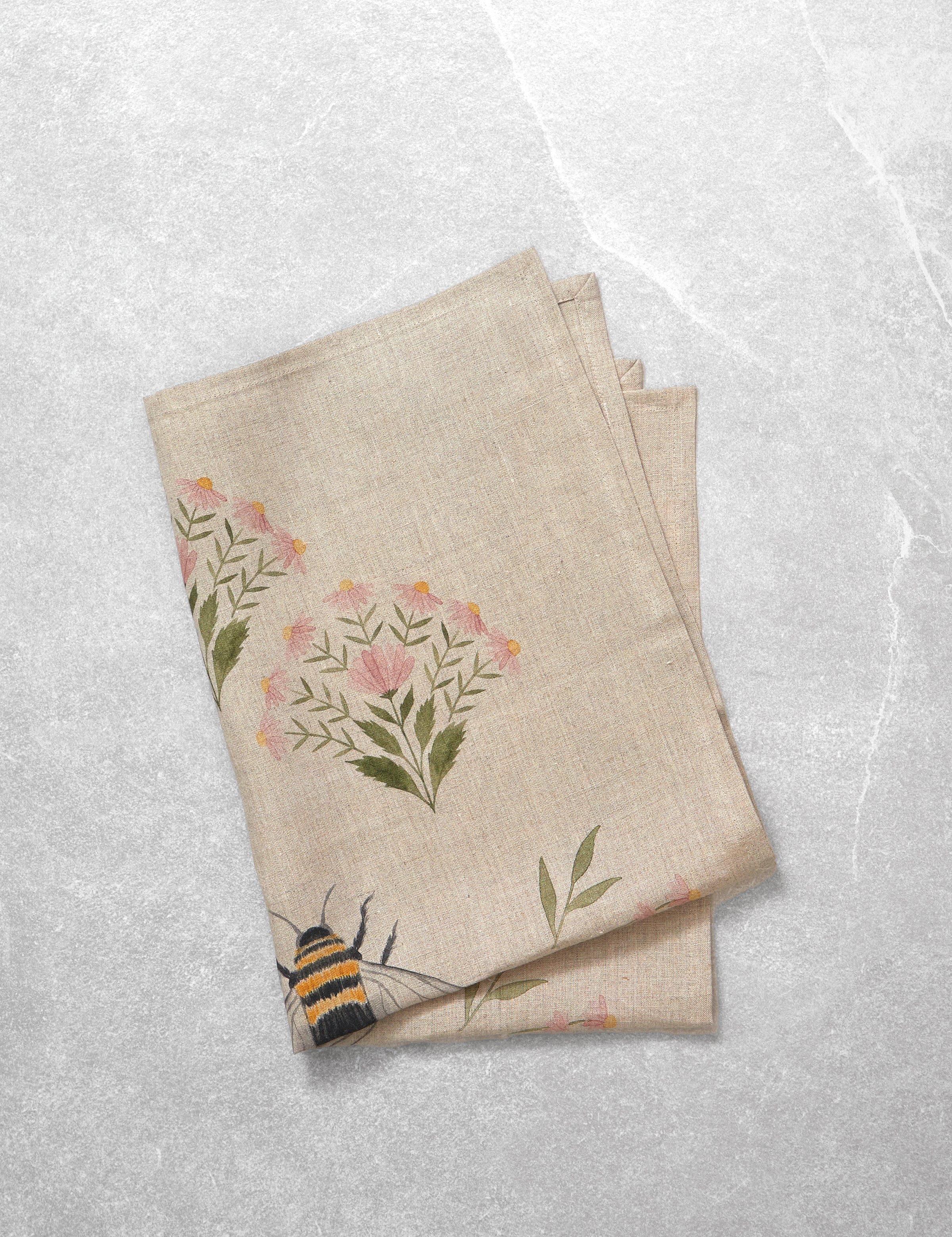 Garden Party Linen Tea Towel | Multi-1