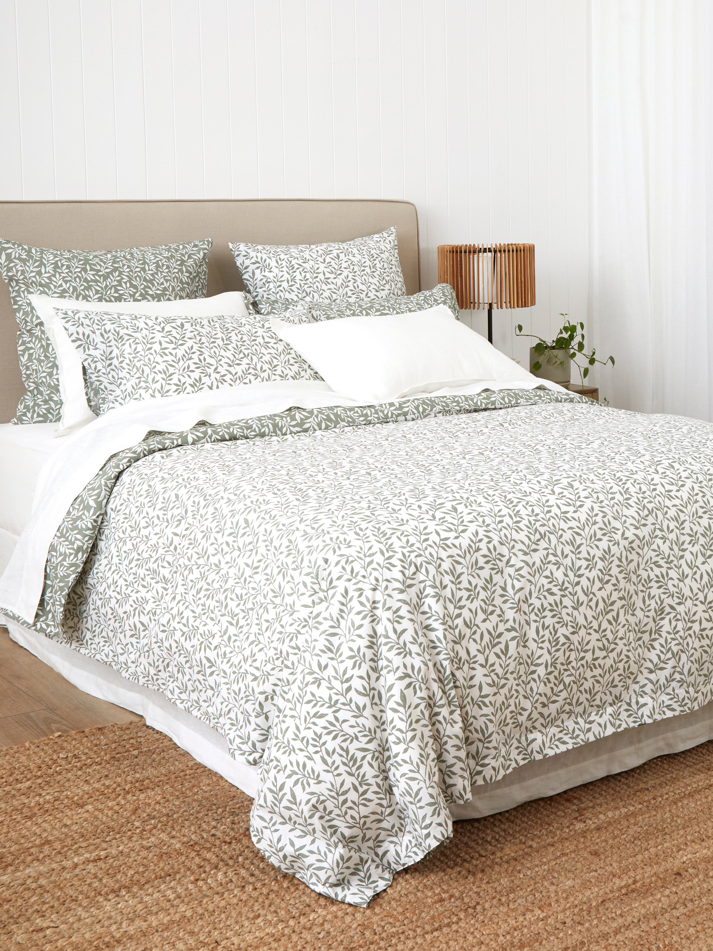 Garden Path Duvet Cover Set | Green Leaf-3