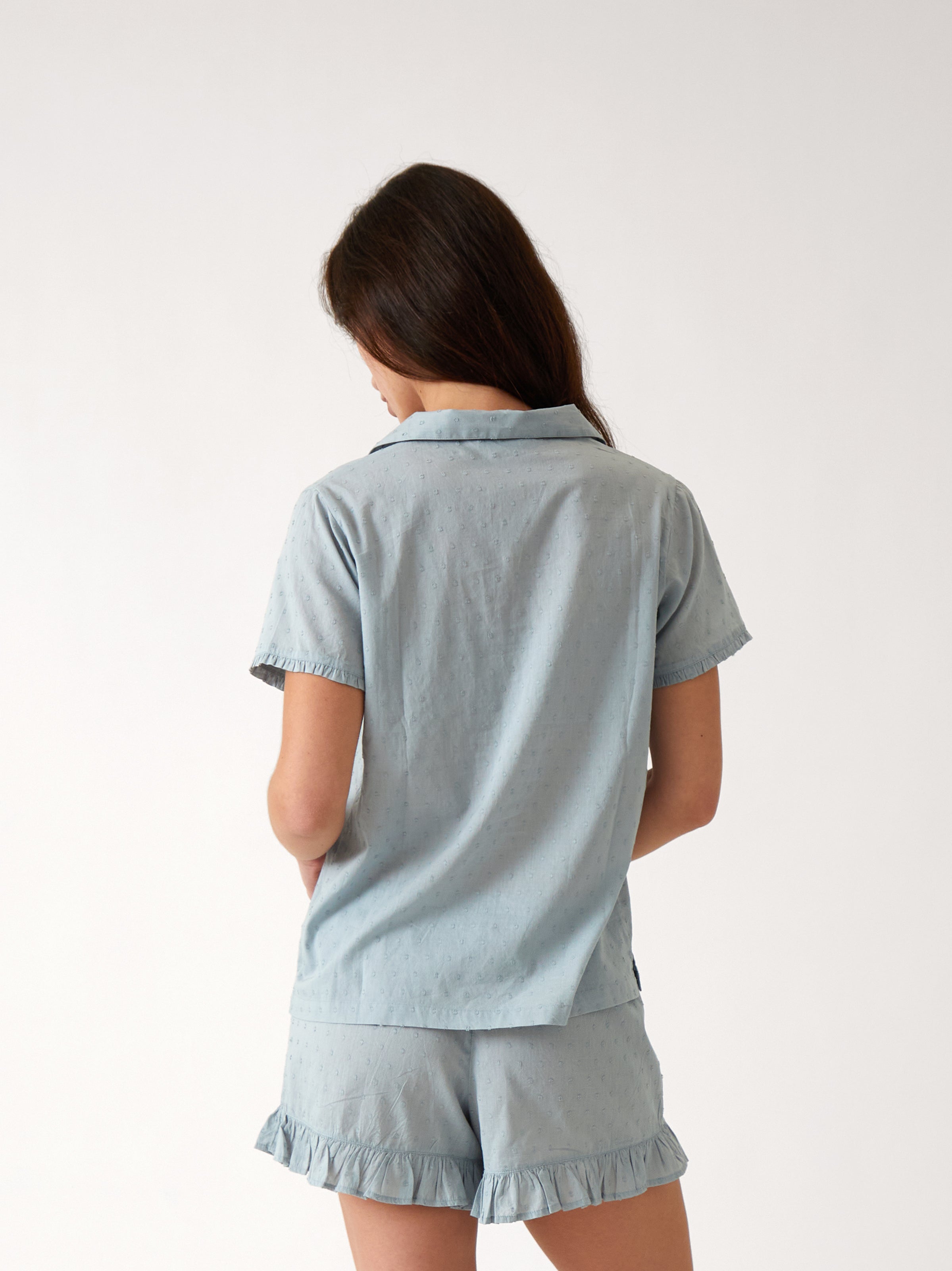Grace PJ Shirt | Blue-4