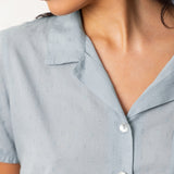 Grace PJ Shirt | Blue-5