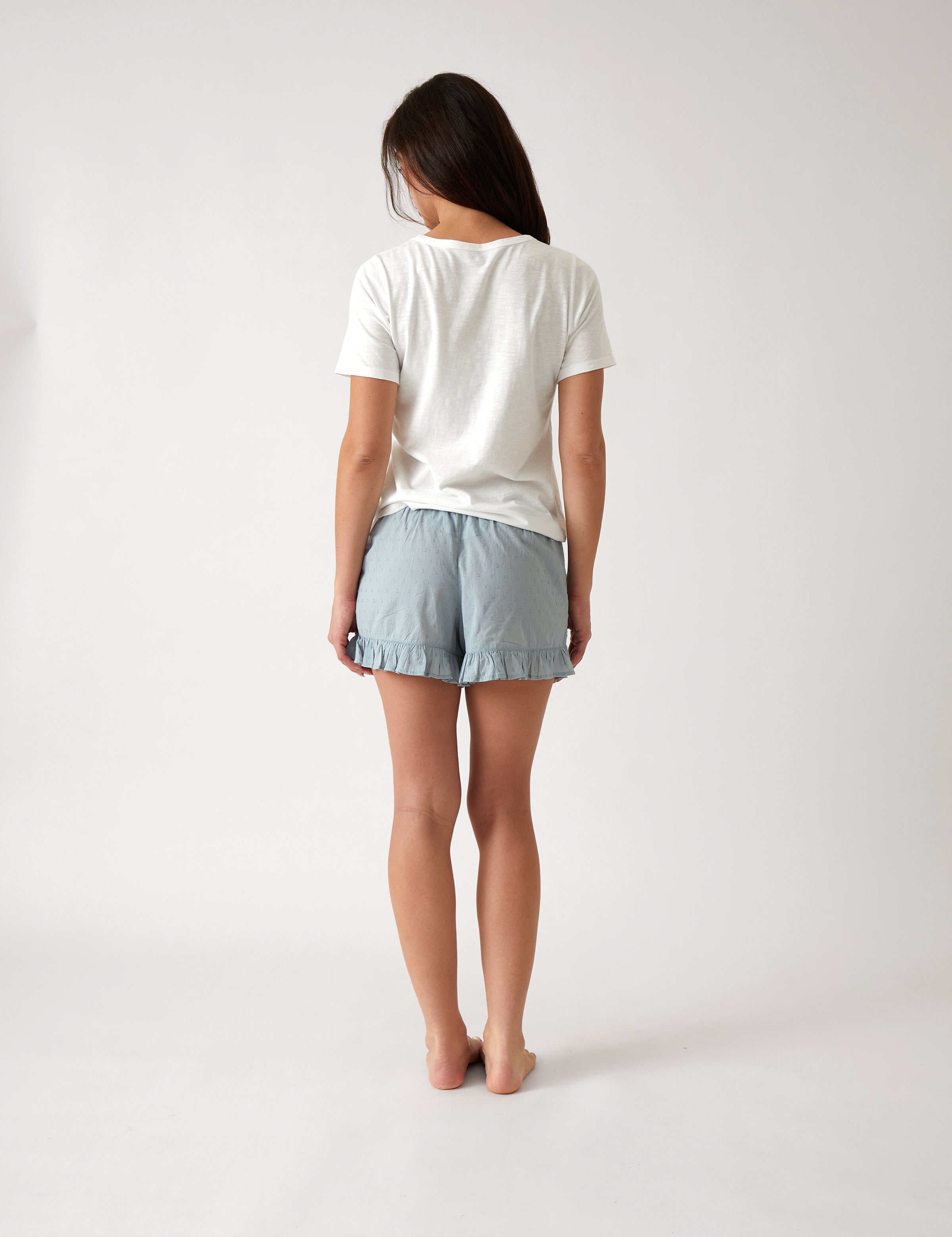 Grace Sleep Shorts | Blue-4