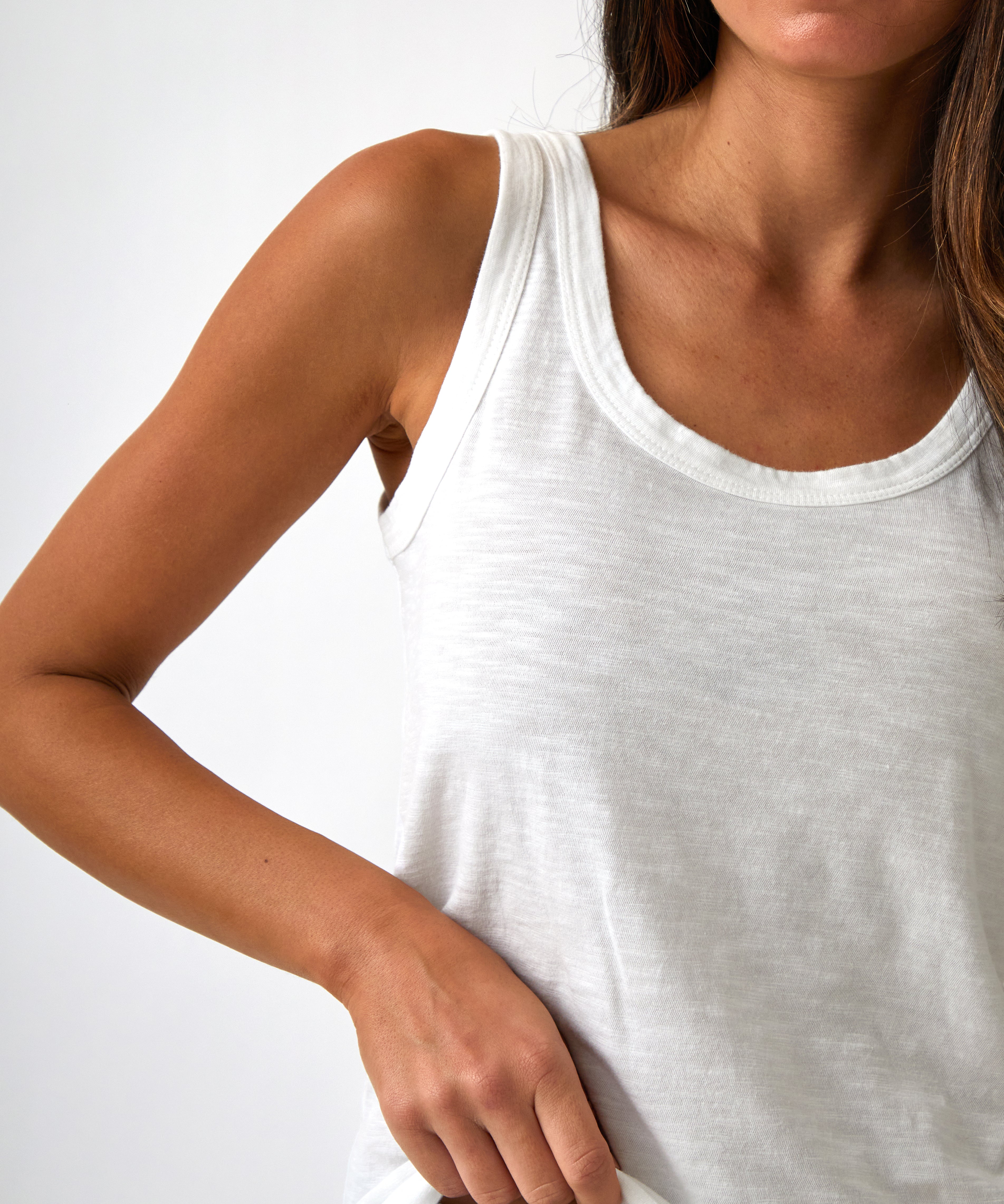 Harper Singlet | White-2