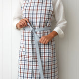 Home To Roost Crossover Apron | Gingham-1