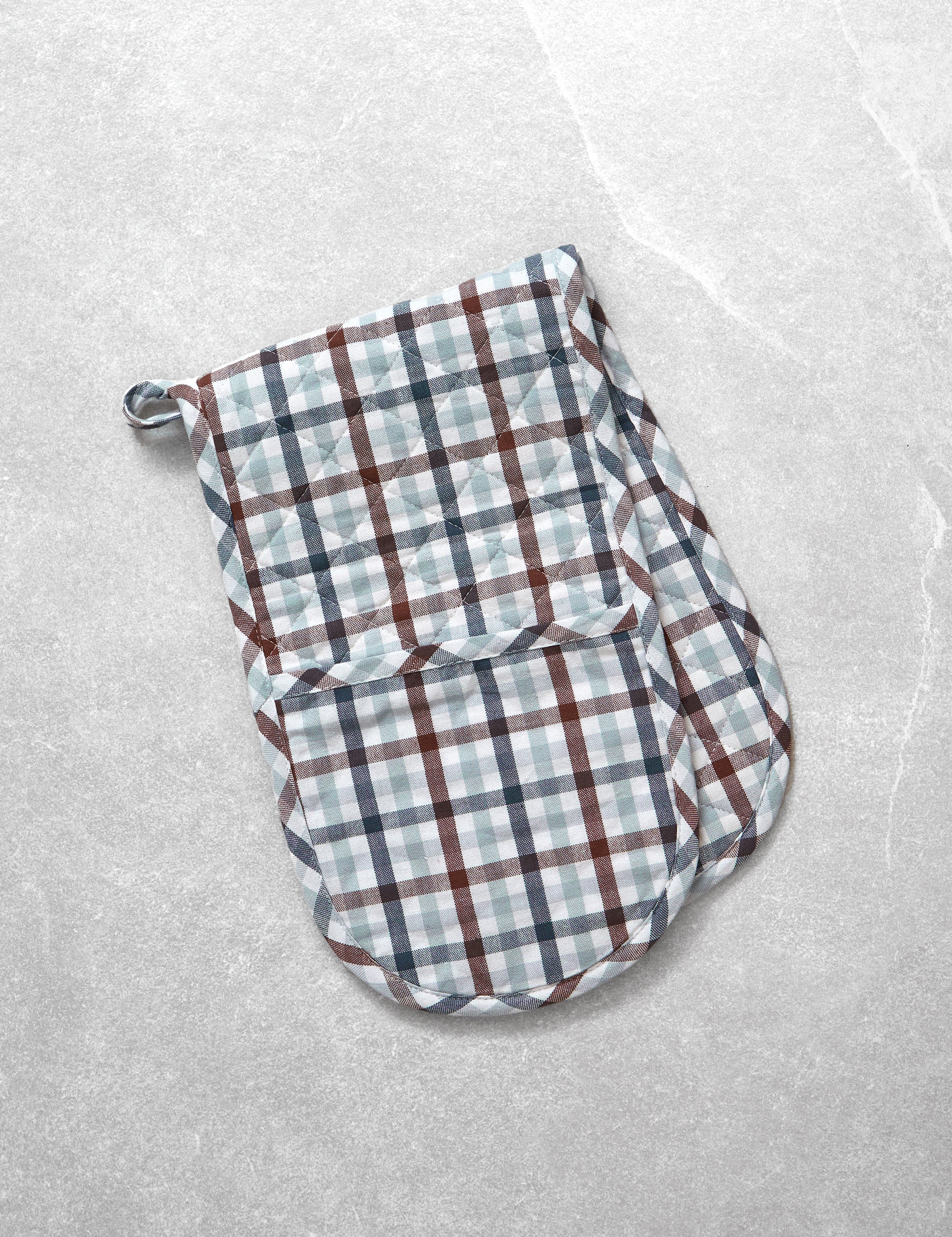 Home To Roost Double Oven Glove | Gingham-1