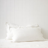 Hudson Oxford Pillowcase Set | White-1
