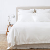 Hudson Waffle Duvet Cover Set | White-1