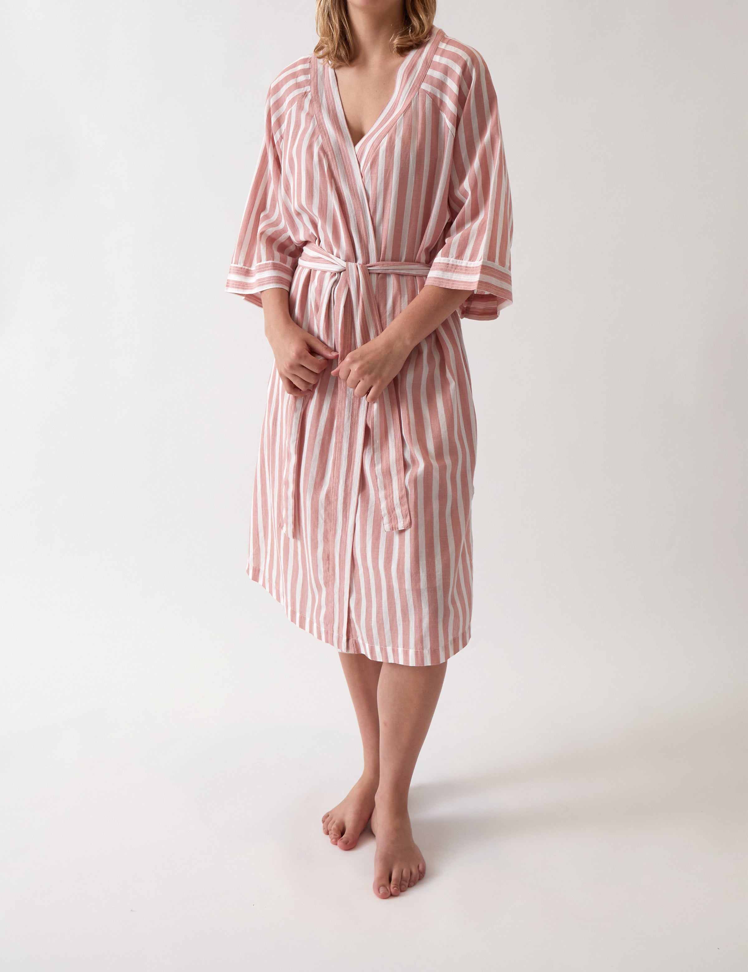 Isobel Robe | Rose Stripe-1