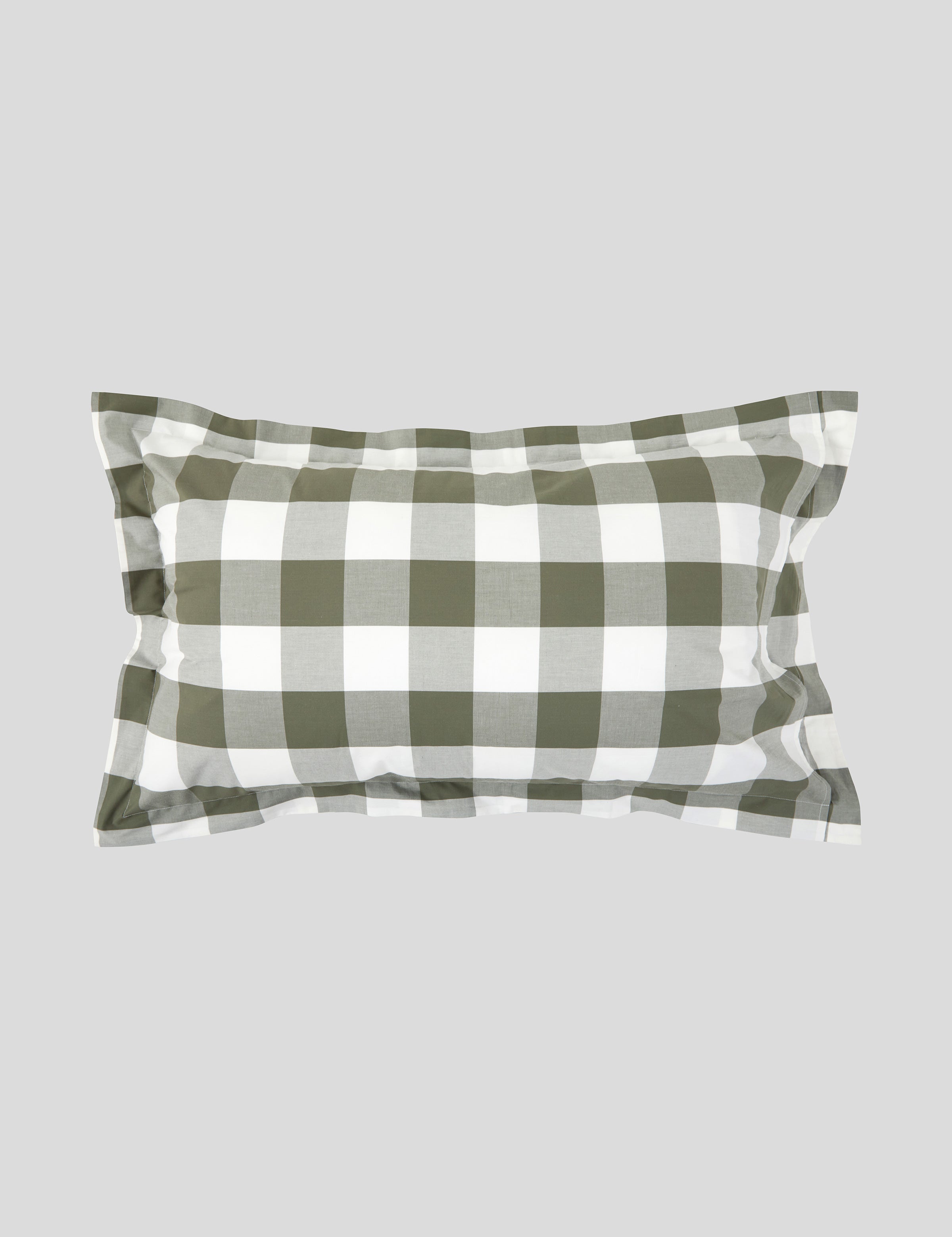 Kawakawa Lodge Pillowcase Set | Olive Gingham-3