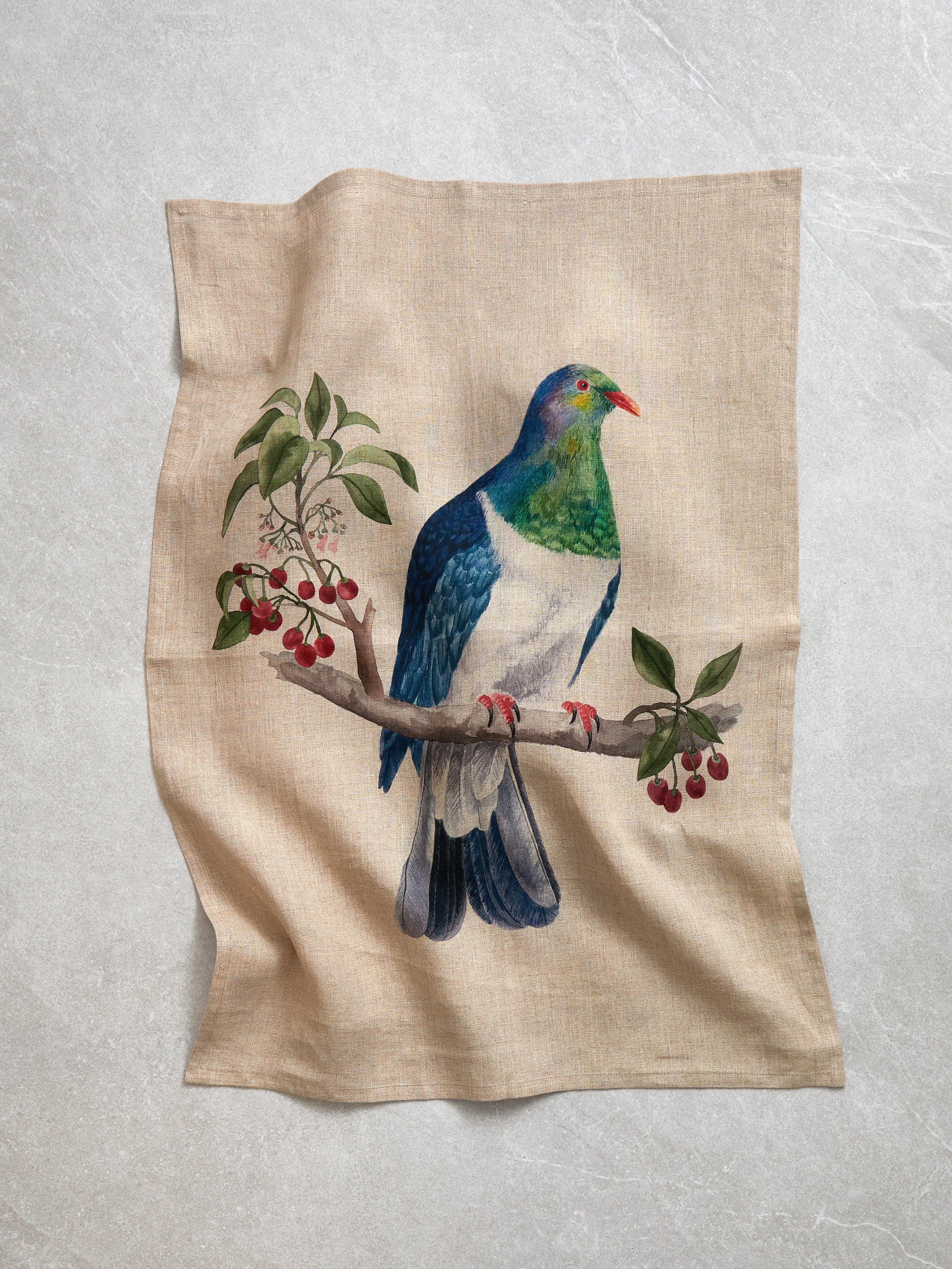 Kereru Linen Tea Towel | Multi-1
