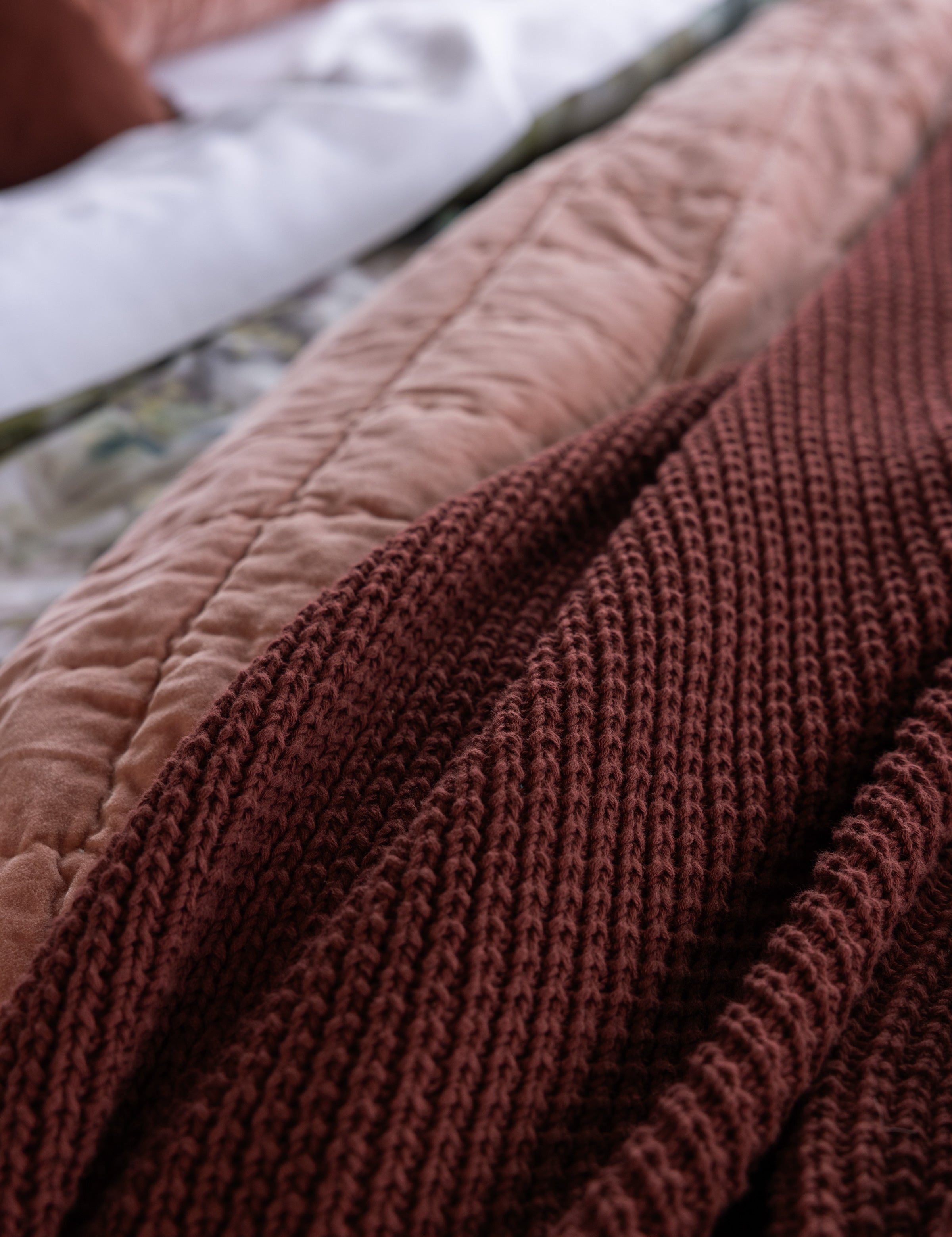 Kew Cotton Throw | Merlot-2