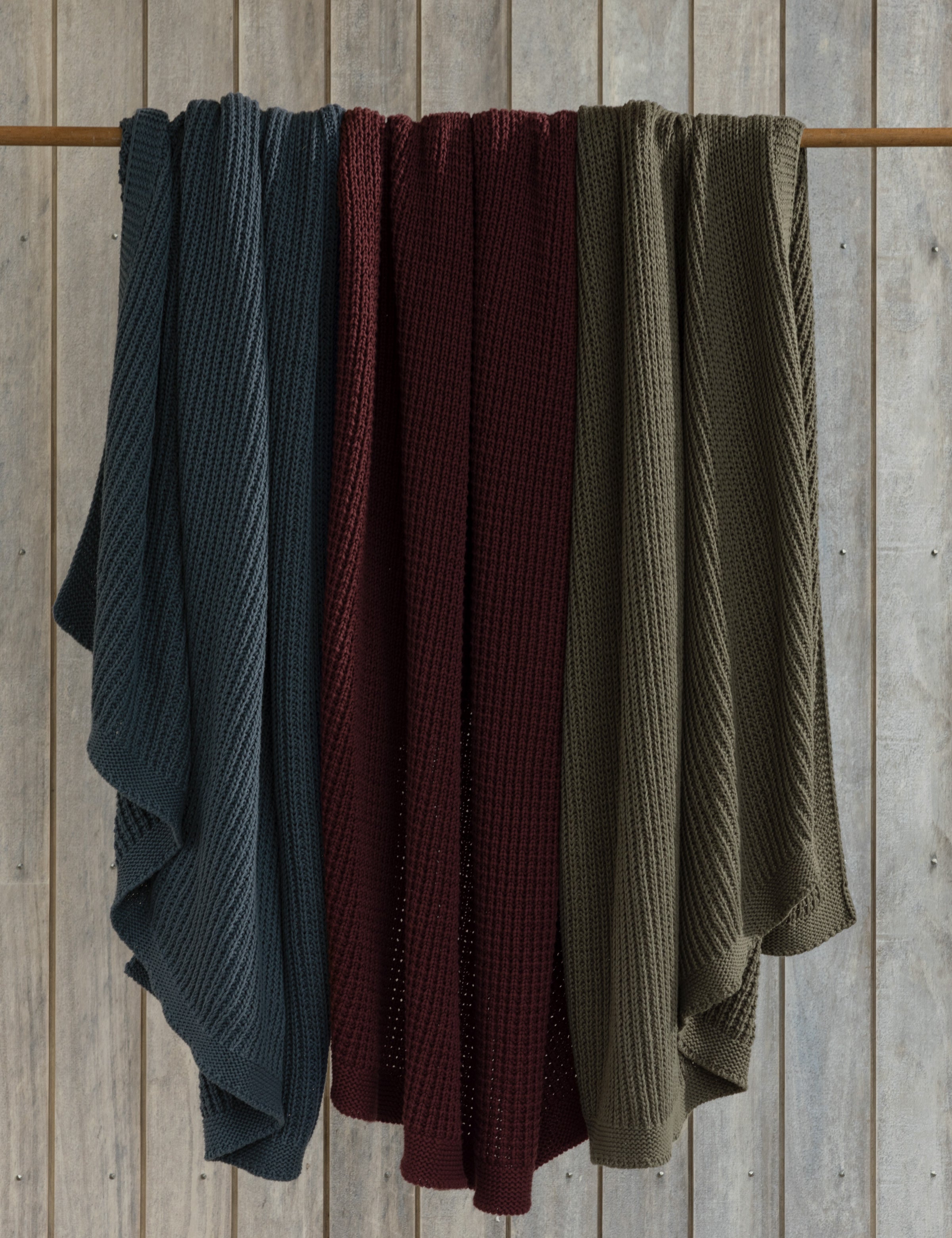 Kew Cotton Throw | Merlot-3