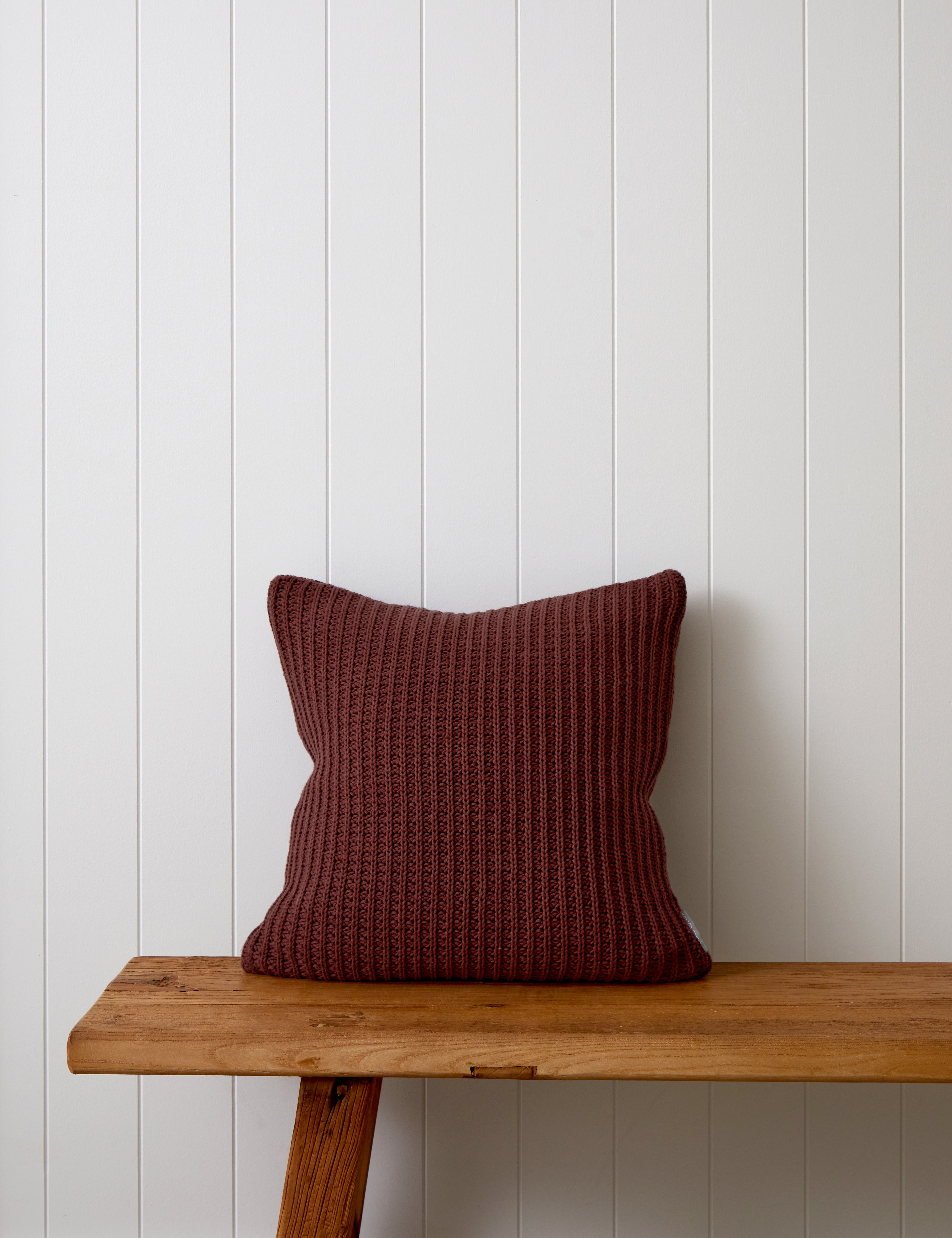 Kew Square Cushion Cover | Merlot-1