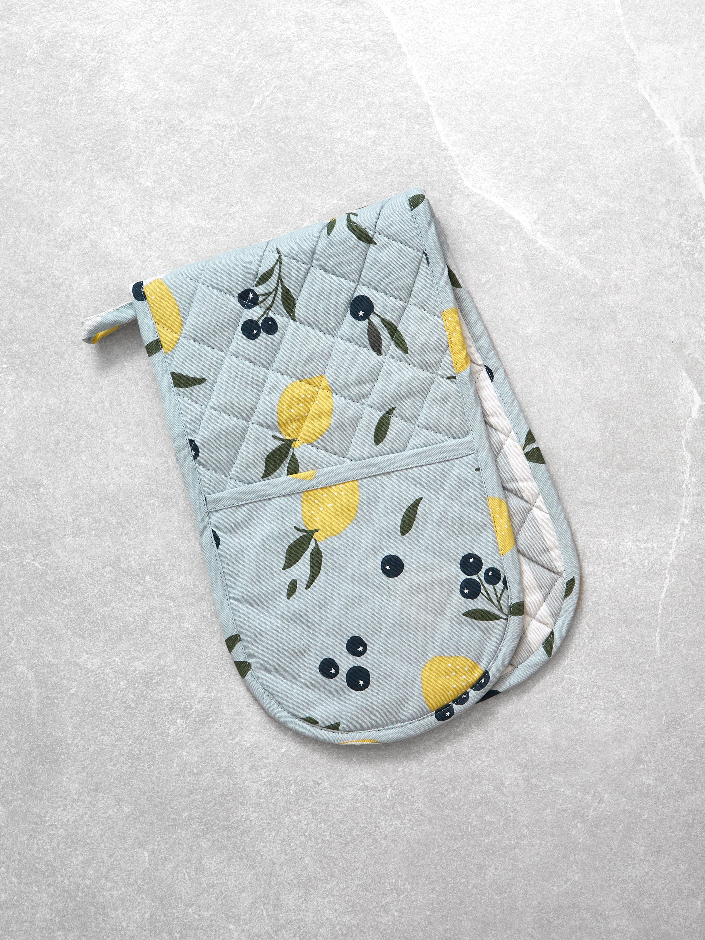 Lemon Dreams Double Oven Glove | Multi-1