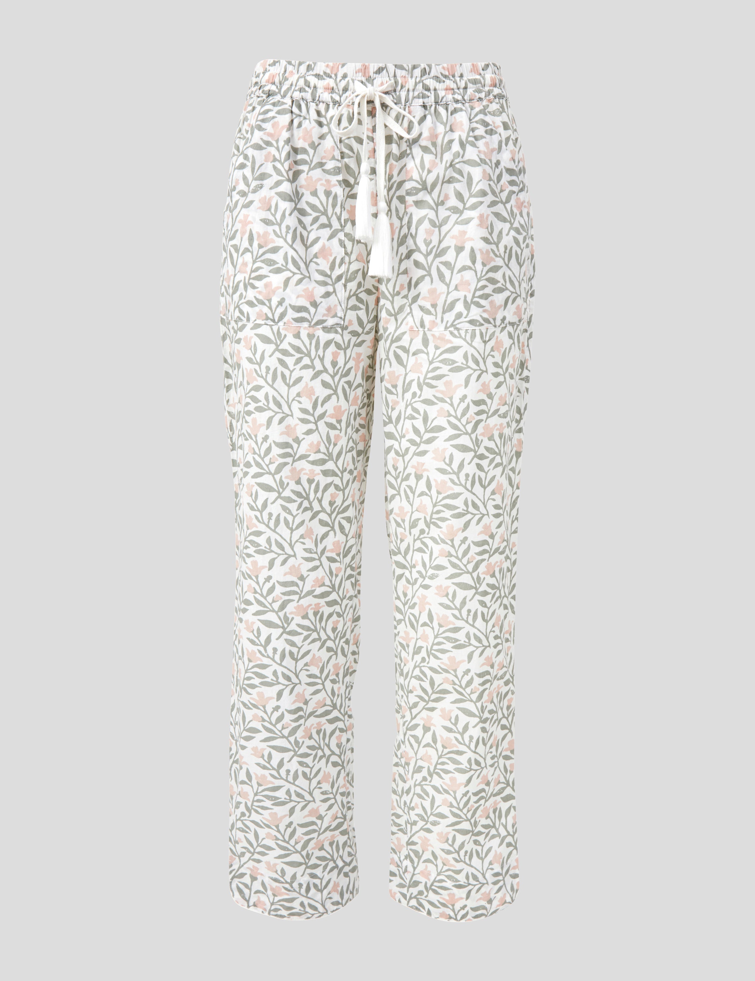 Lena PJ Pants | Pink Floral-2