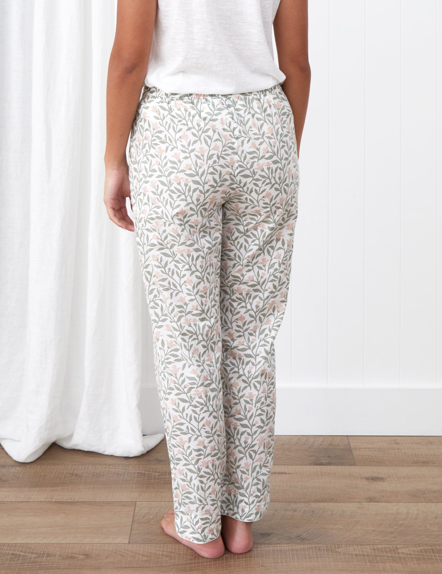 Lena PJ Pants | Pink Floral-4