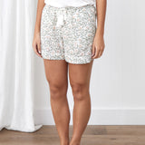 Lena Sleep Shorts | Pink Floral-1