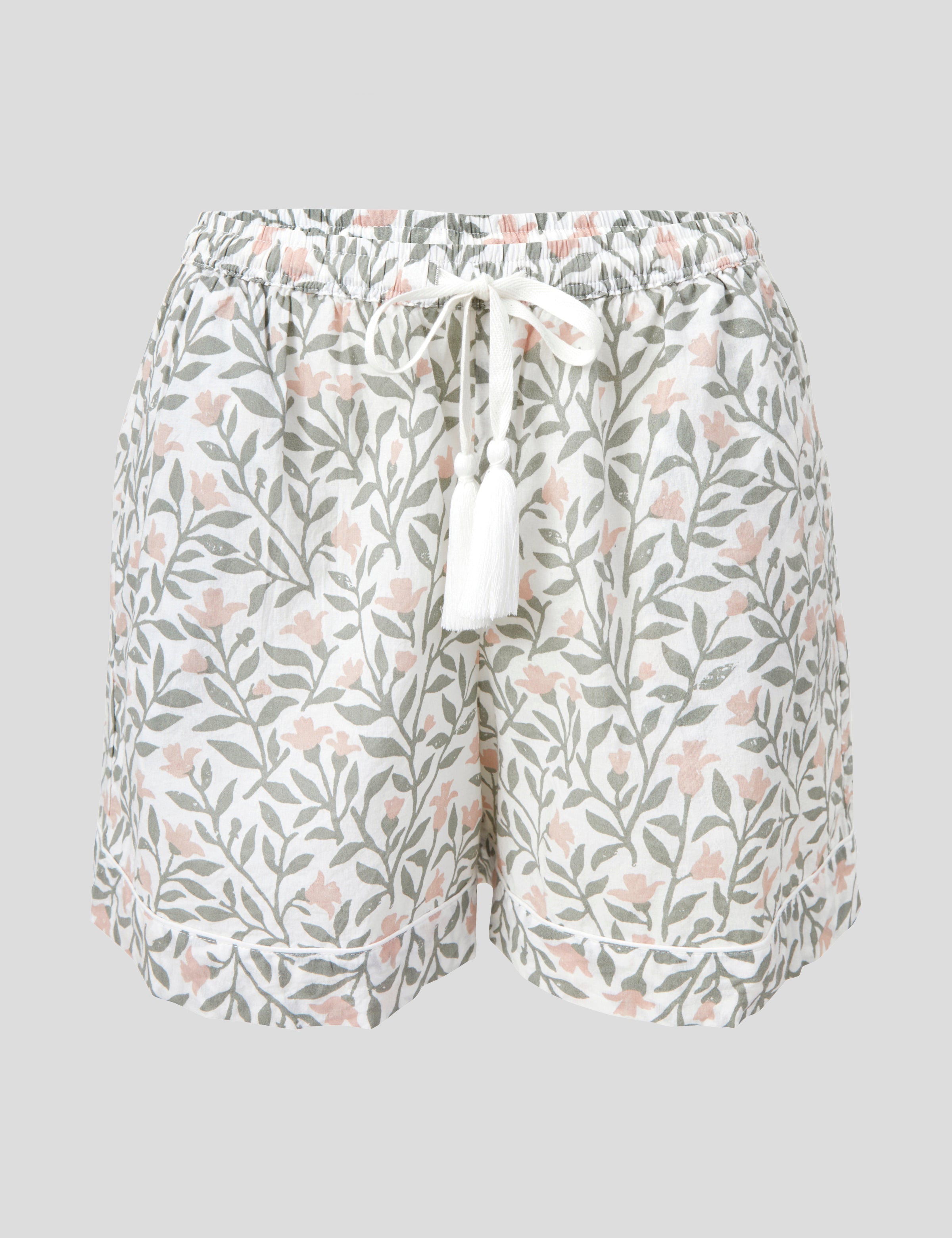 Lena Sleep Shorts | Pink Floral-2