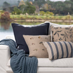 Lennon Large Square Cushion Cover | Navy-2