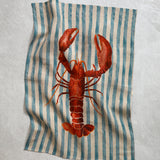 Lobster Linen Tea Towel | Multi-1