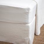 Loft Linen Bed Skirt | White-1