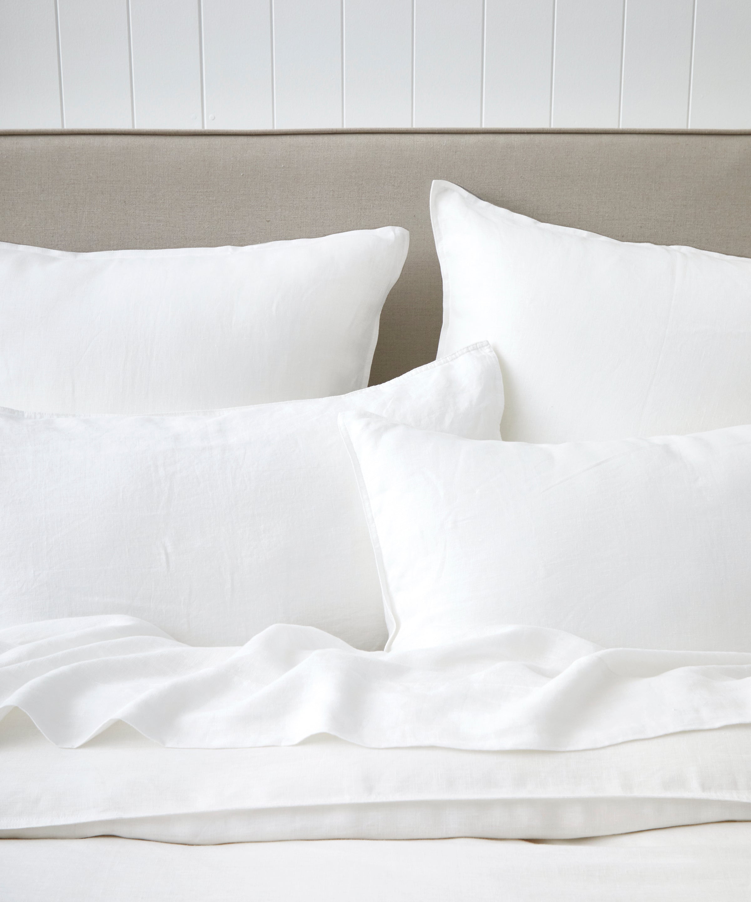 Loft Linen Duvet Cover Set | White-2