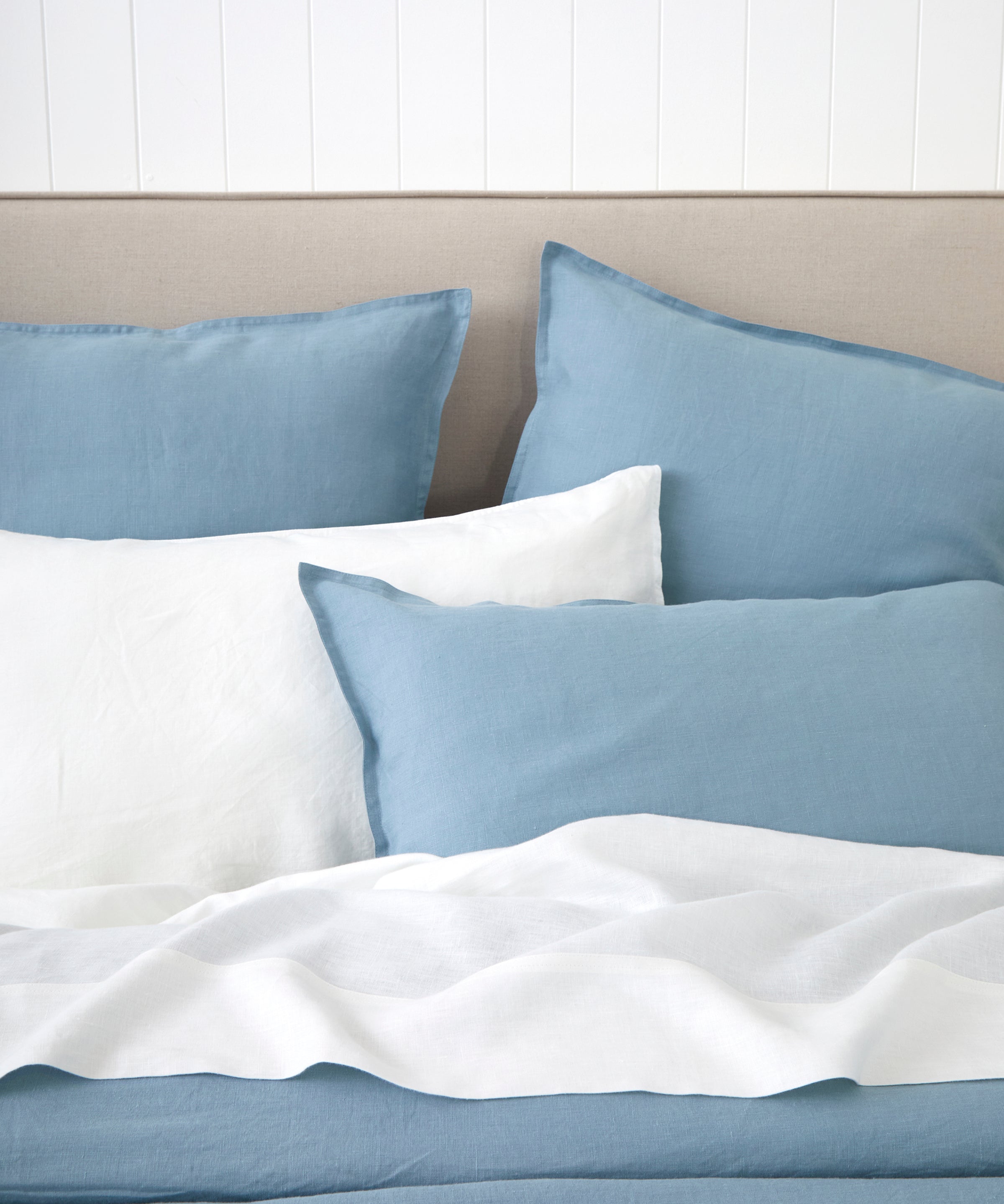 Loft Linen Duvet Cover Set in Coast Blue | Coast Blue-2