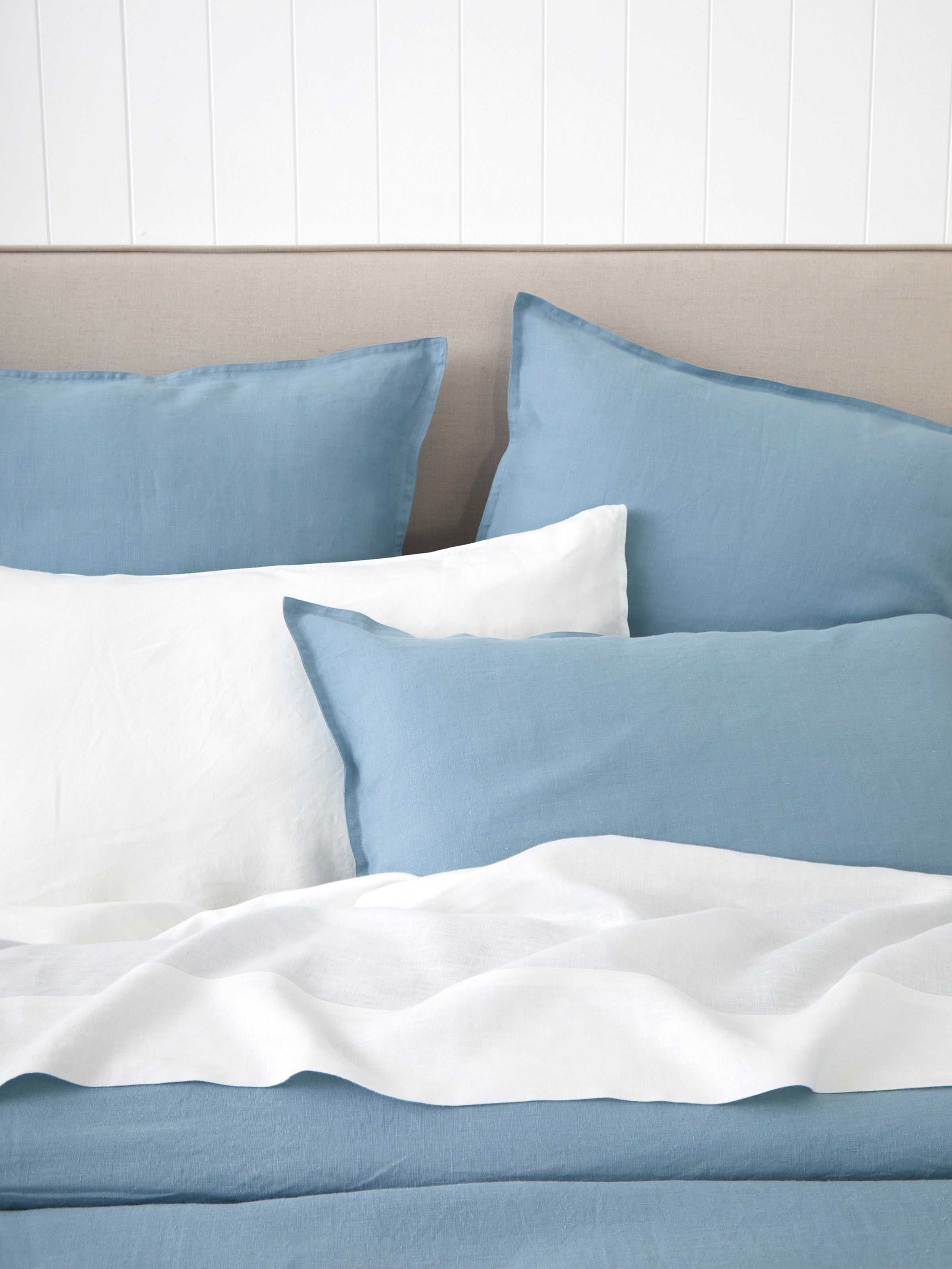 Loft Linen Duvet Cover Set in Coast Blue | Coast Blue-2