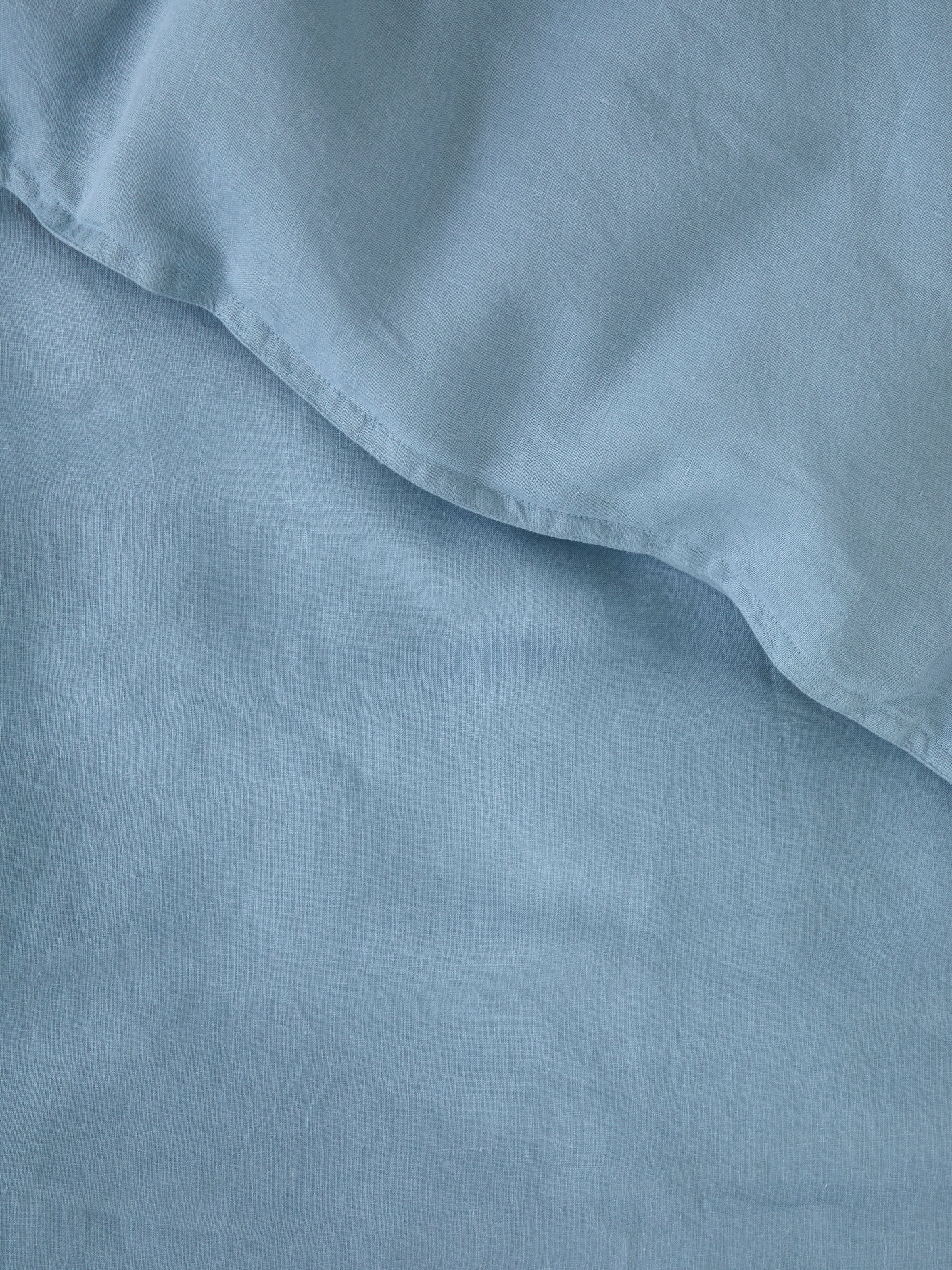 Loft Linen Duvet Cover Set in Coast Blue | Coast Blue-4