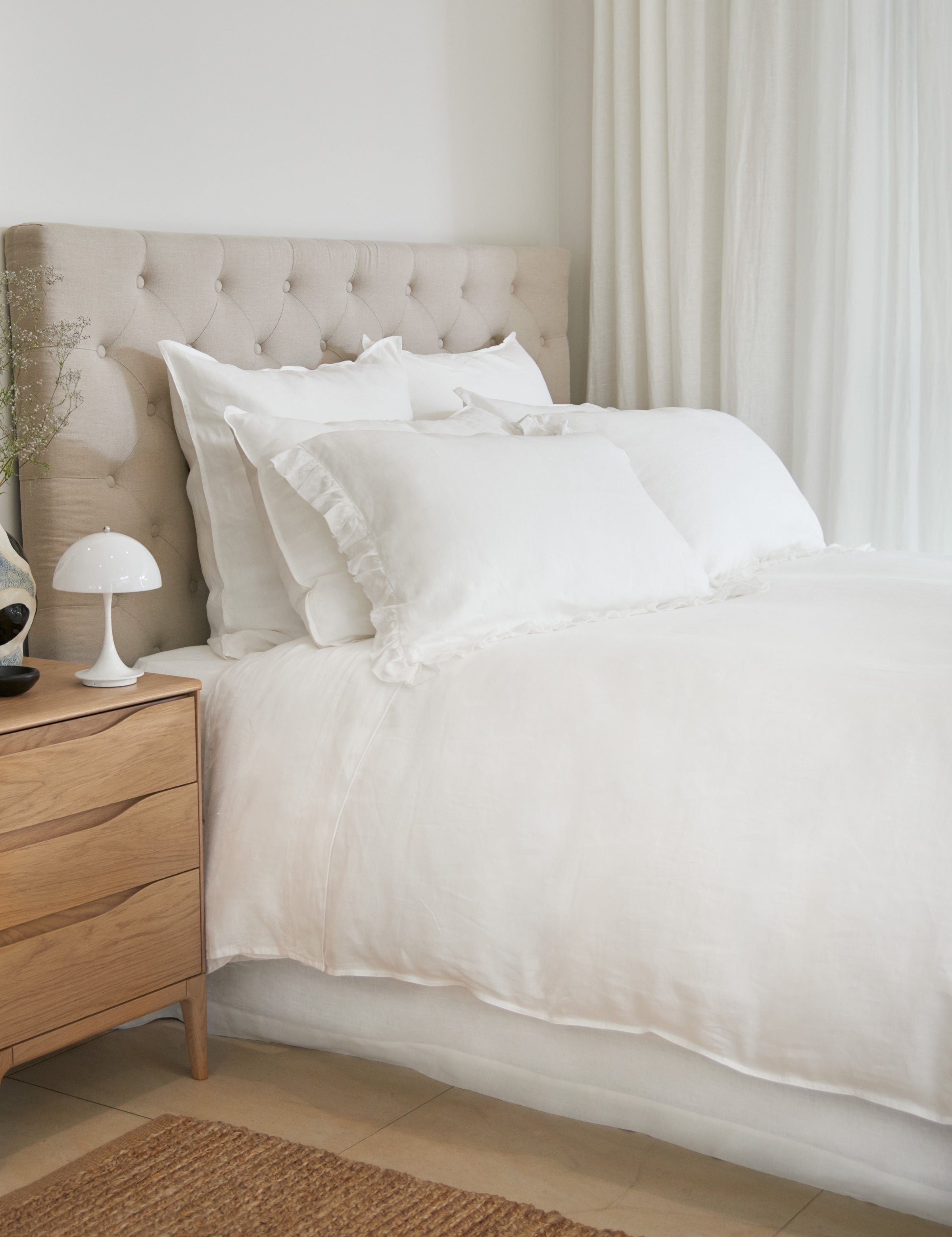 Loft Linen European Pillowcase | White-2