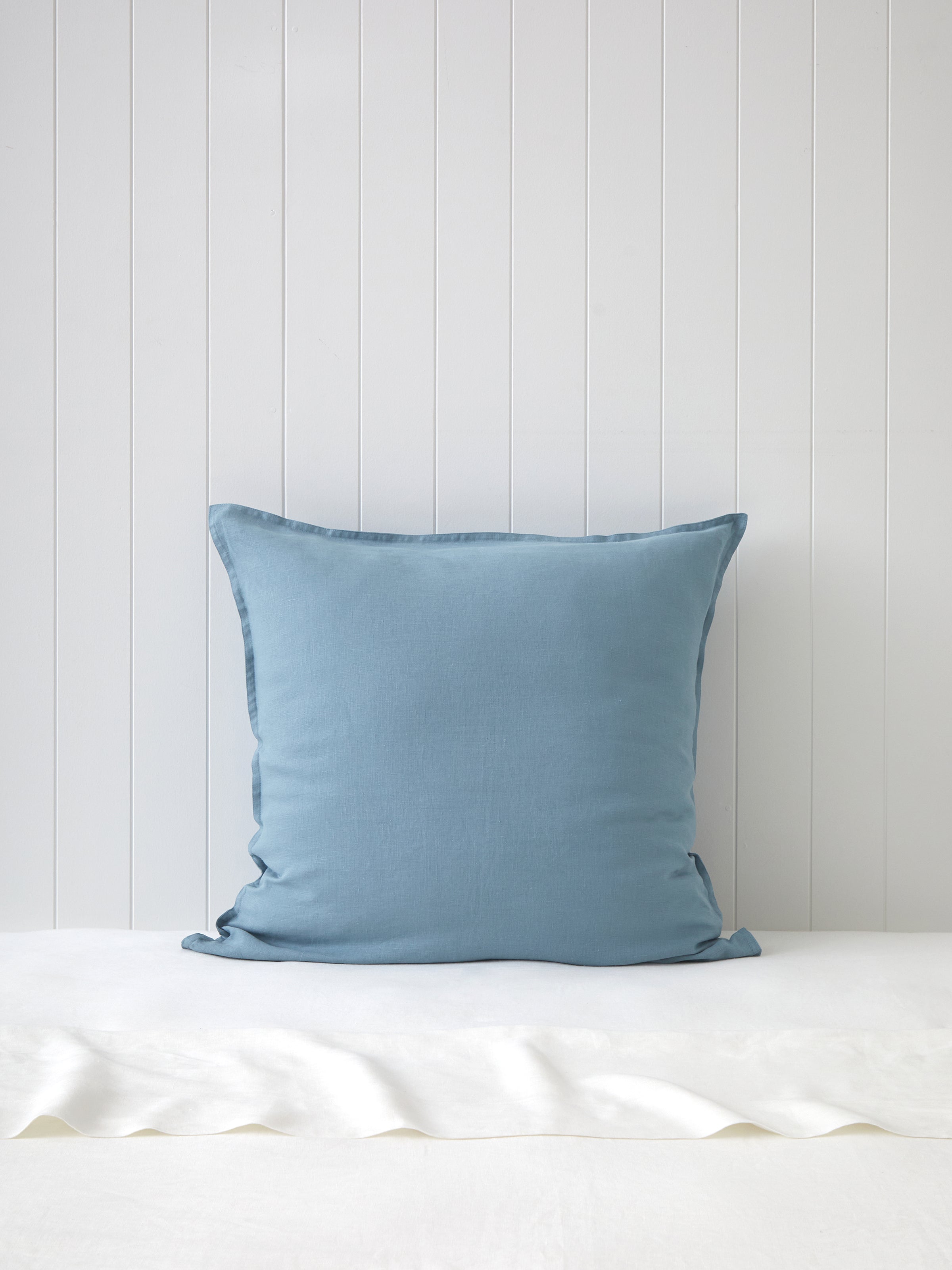 Loft Linen European Pillowcase in Coast Blue | Coast Blue-1