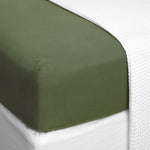 Loft Linen Fitted Sheet | Forest Green-1