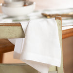 Loft Linen Napkin Set of 4 | White-3