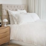 Loft Linen Standard Pillowcase Set | White-2