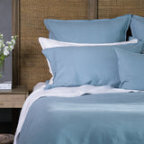 Loft Linen Standard Pillowcase Set in Coast Blue | Coast Blue-2