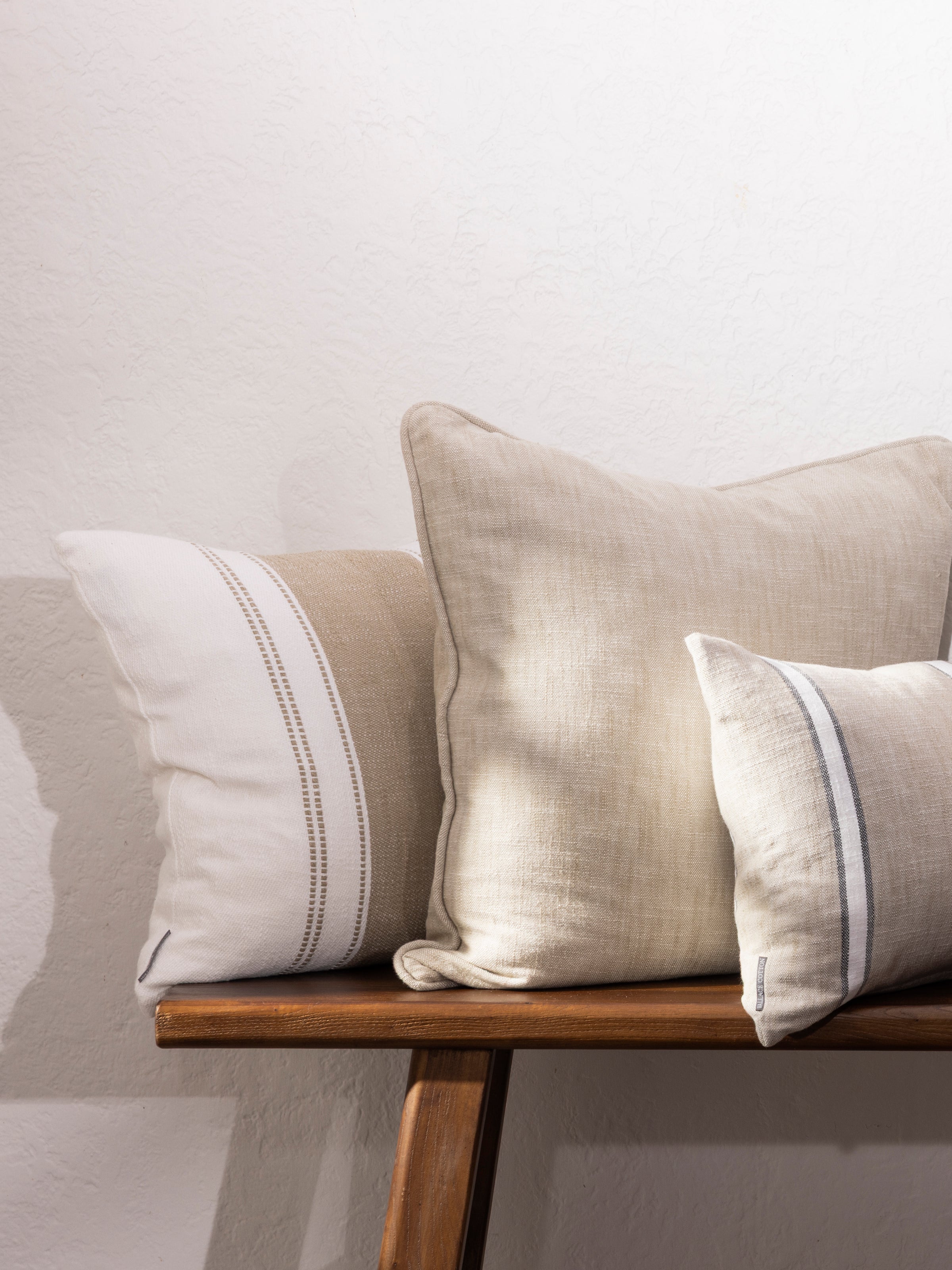 Loom Square Cushion Cover | Natural-2