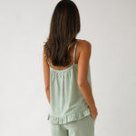 Lucie Cami | Green Gingham-4