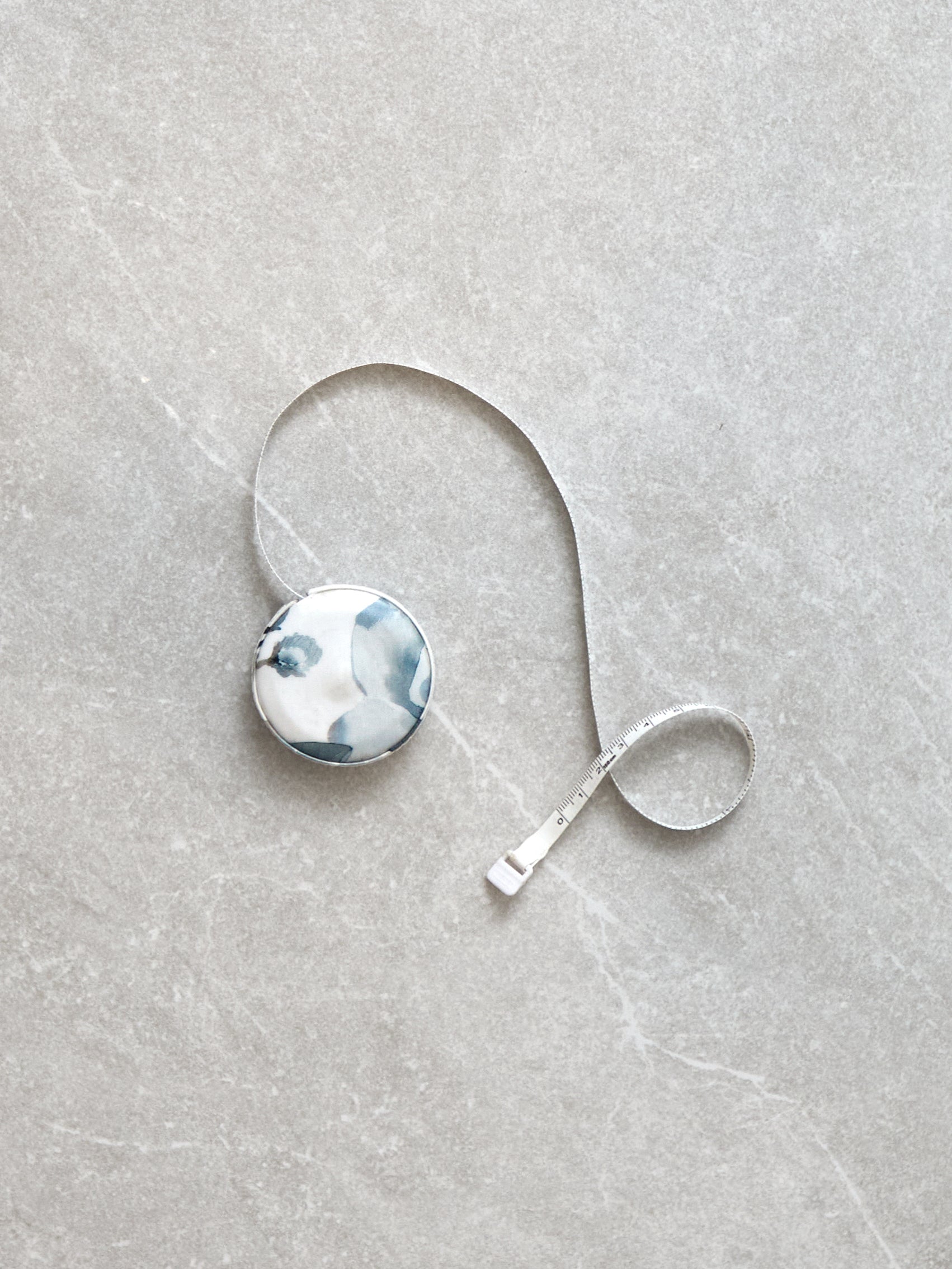 Magalie Measuring Tape | Blue Floral-1