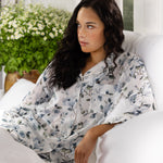 Magalie PJ Shirt | Blue Floral-3