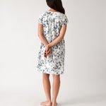 Magalie Pintuck Nightie | Blue Floral-4