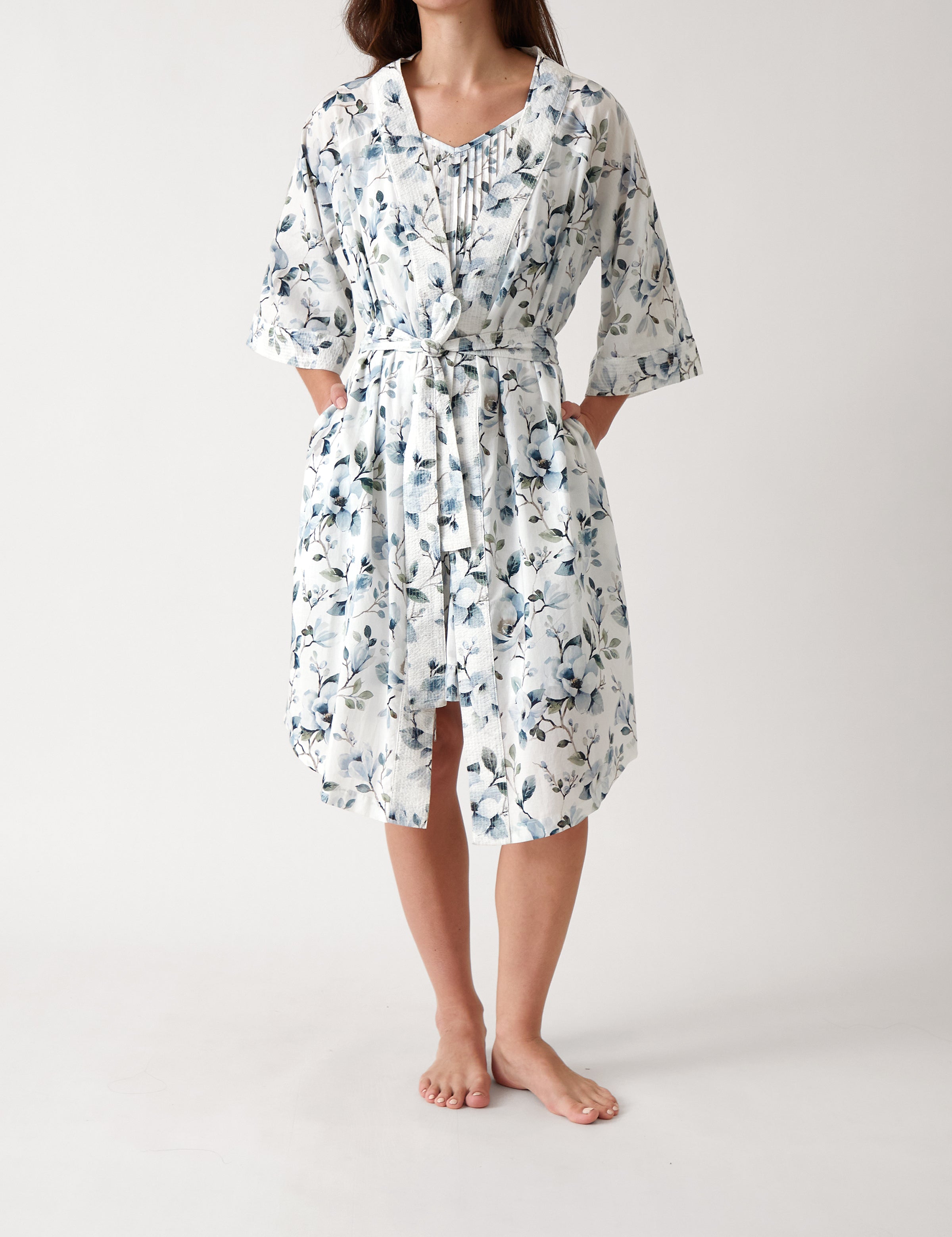 Magalie Robe | Blue Floral-1