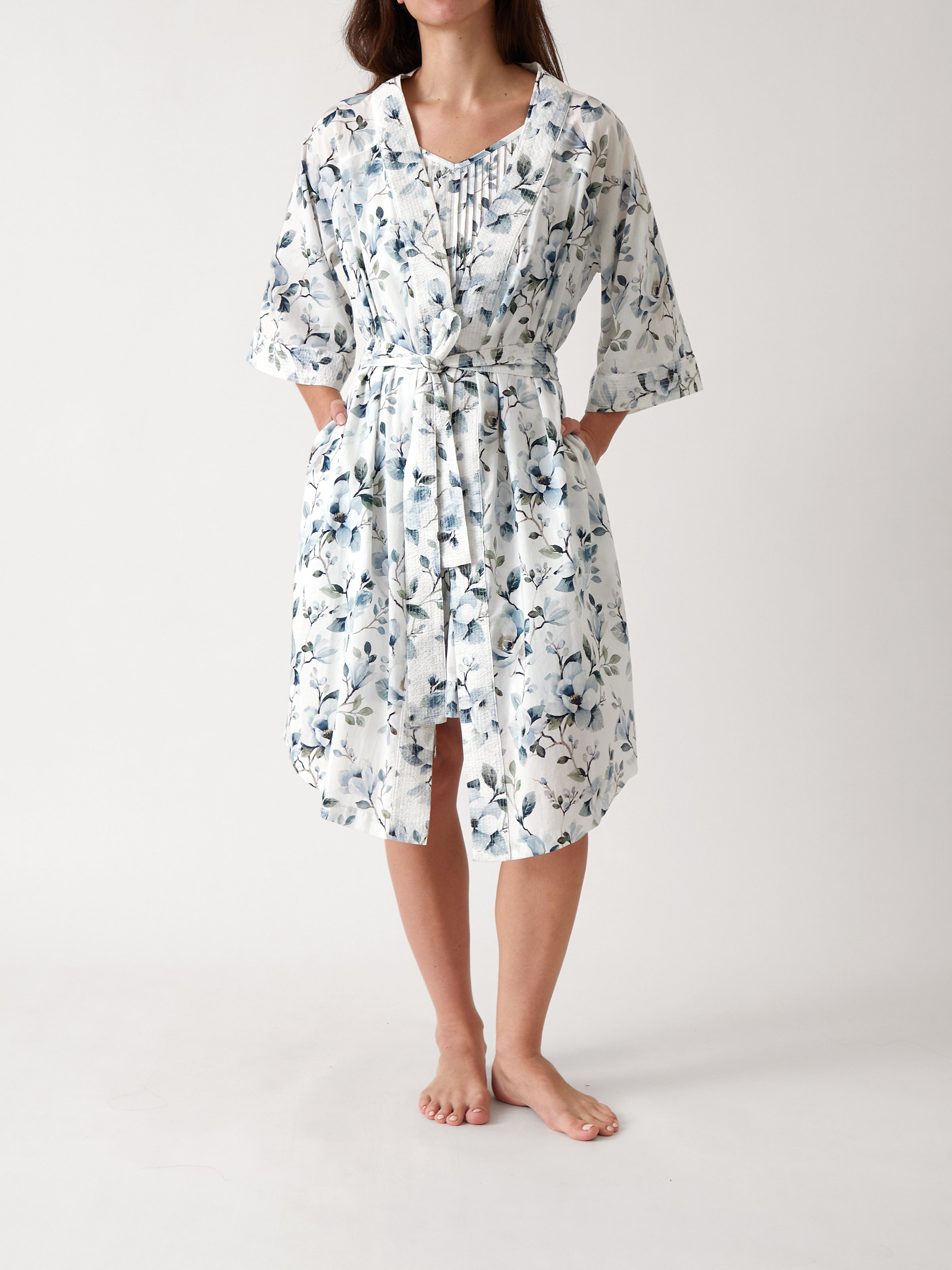 Magalie Robe | Blue Floral-1