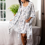 Magalie Robe | Blue Floral-3