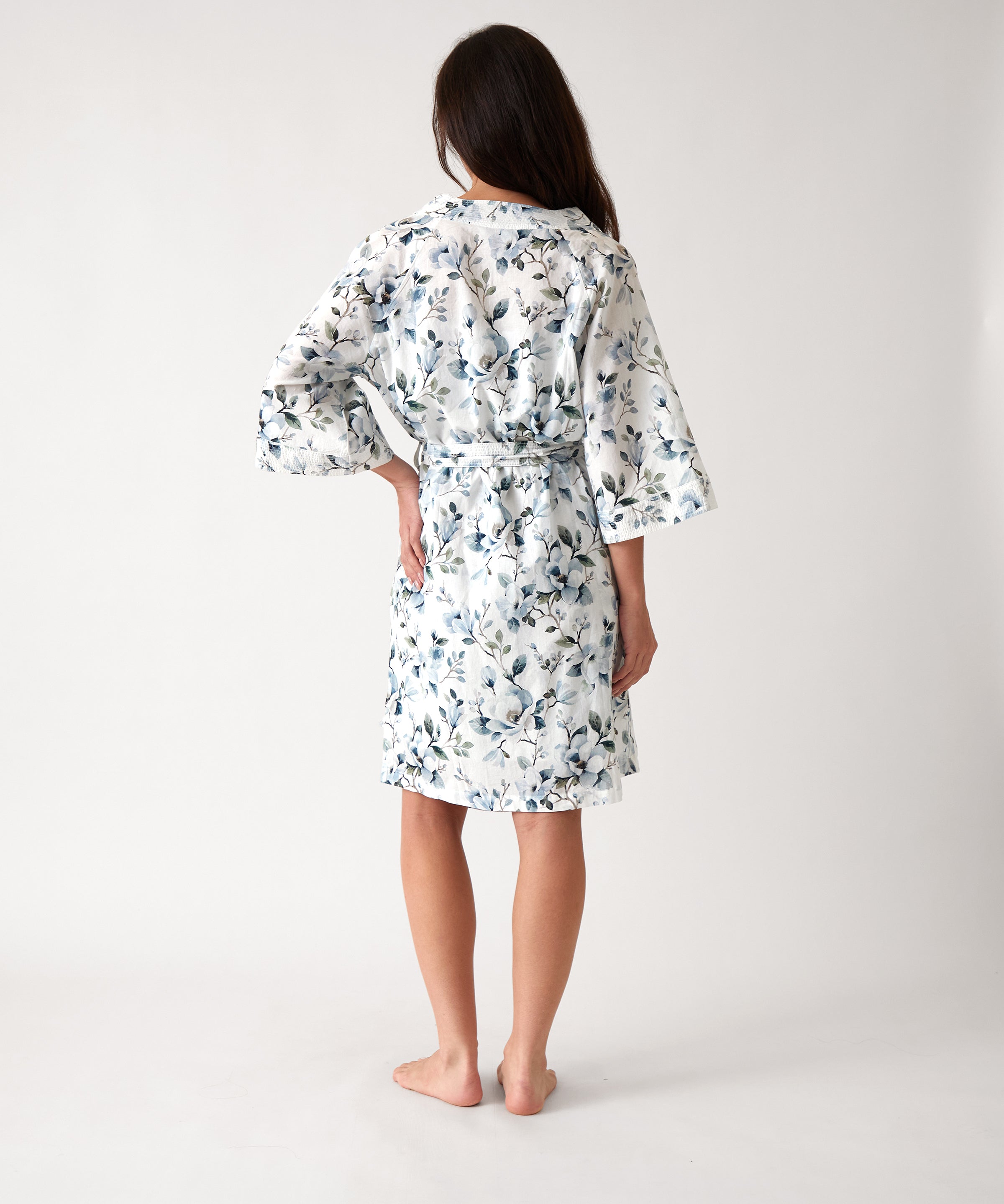 Magalie Robe | Blue Floral-4